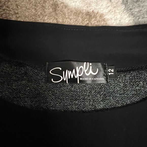 🆕 Sympli Black and Grey Knit Sweater - Picture 6 of 7